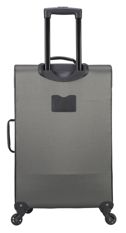 Protege 5 Piece Spinner Luggage Set, Includes 28 in Checked, 24 in Checked Bags, 20 in Carry-on, 15 in Boarding Tote and Matching Utility Bag, All Ages, Grey