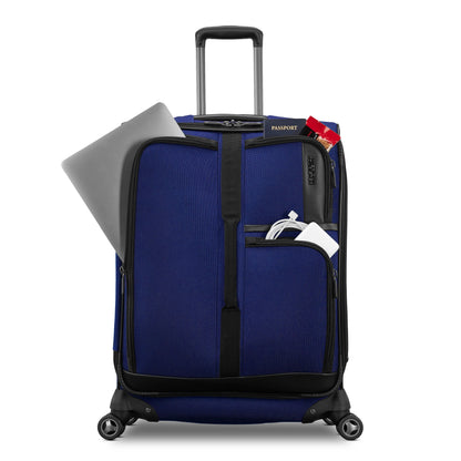 American Tourister Cargo Max 29" Softside Large Checked Spinner Luggage Single Piece - Sapphire Blue