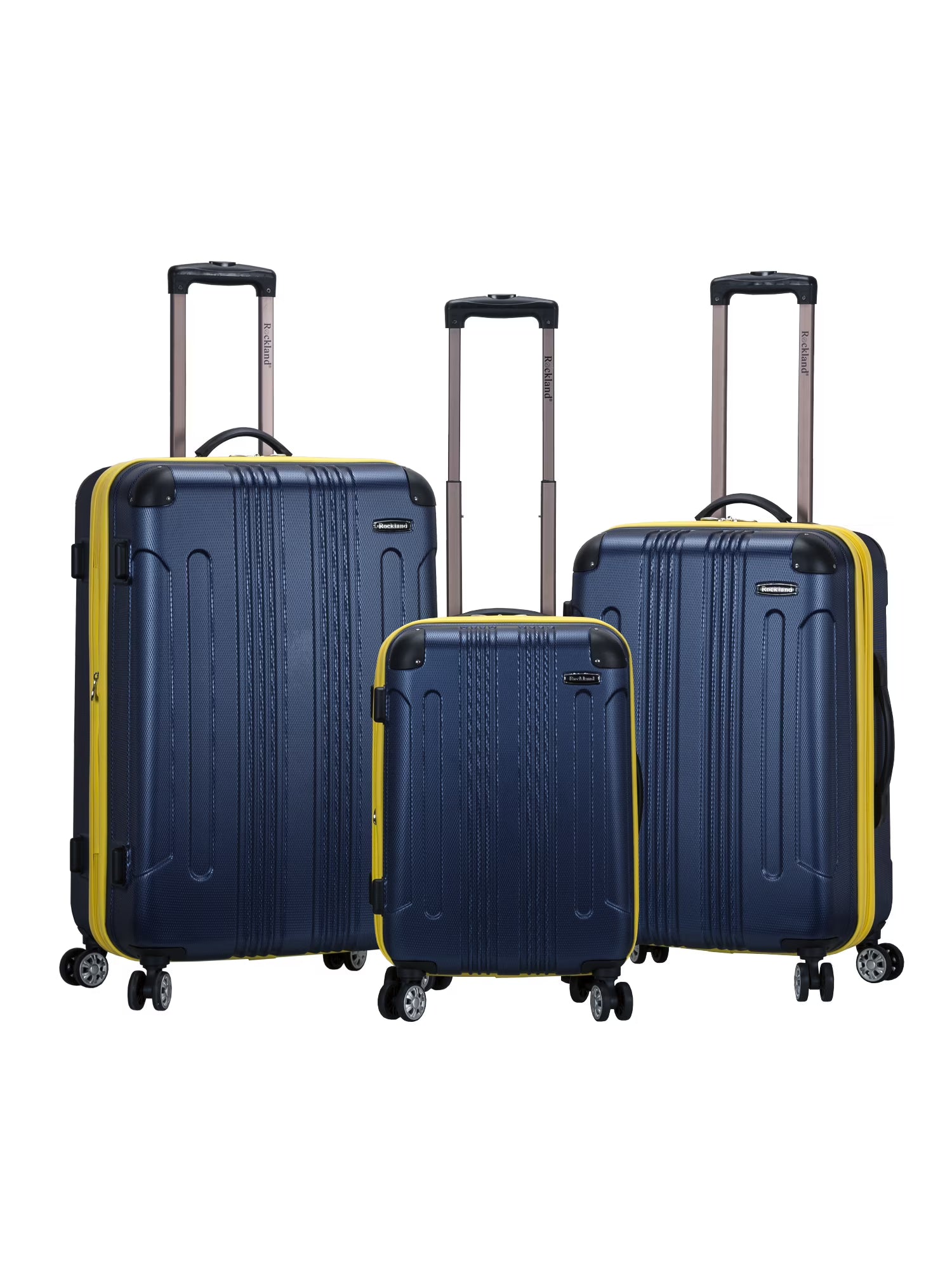 Rockland Luggage Sonic 3 Piece Hardside Spinner Luggage Set, F190