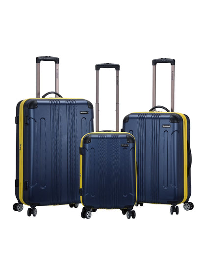 Rockland Luggage Sonic 3 Piece Hardside Spinner Luggage Set, F190