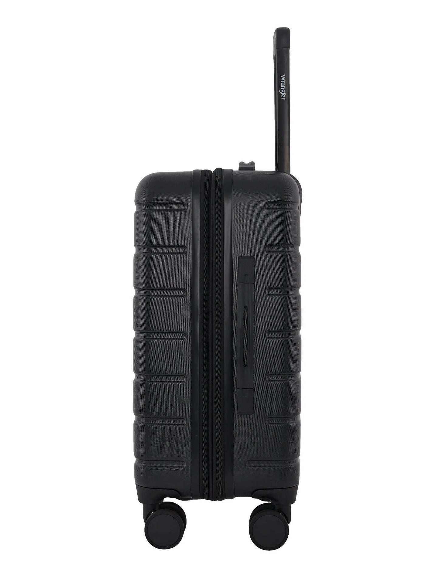 Wrangler 4-Piece 8-Wheel Expandable Hard Side Trunk-Style Luggage Set - Black