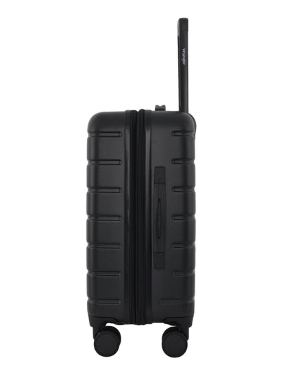 Wrangler 4-Piece 8-Wheel Expandable Hard Side Trunk-Style Luggage Set - Black