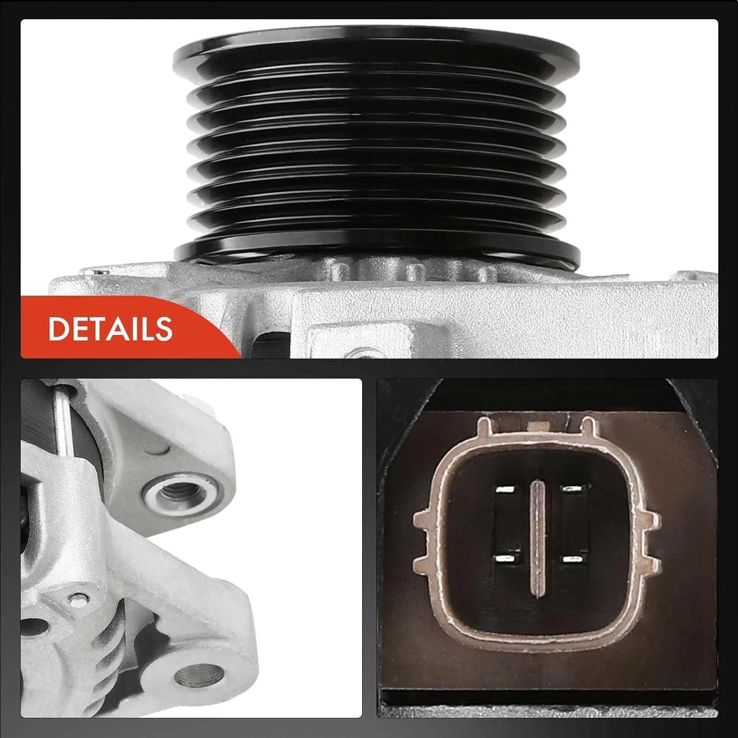 A-Premium Alternator Compatible with Toyota FJ Cruiser 2007 2008 2009 V6 4.0L, 100A 12V 7-Groove Pulley Clockwise, Replace# 27060-31120, 27060-0P030