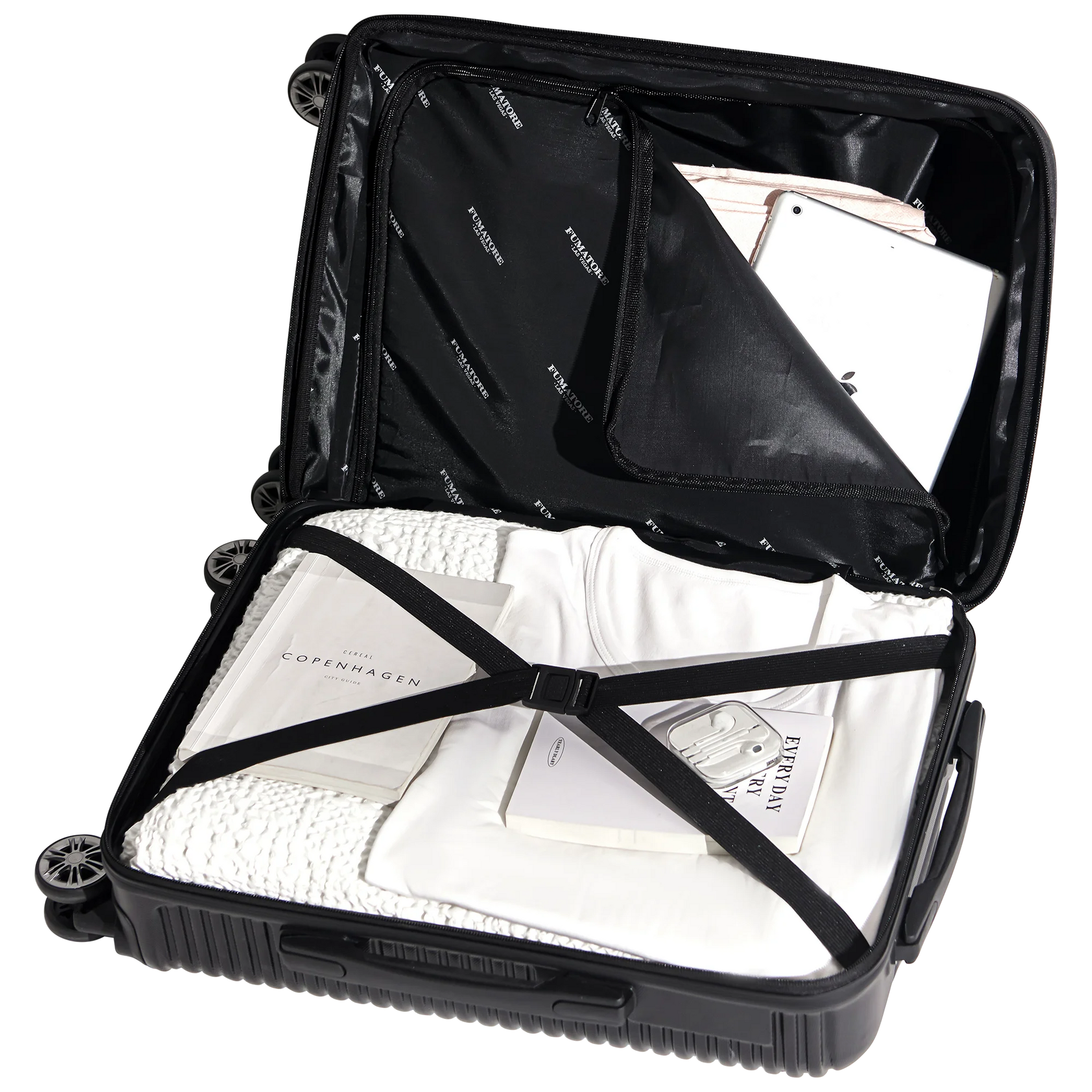 Bon Voyage Aero Collection 3-Piece Luggage Set (Black, 20", 24", 28")