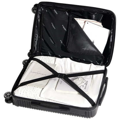 Bon Voyage Aero Collection 3-Piece Luggage Set (Black, 20", 24", 28")
