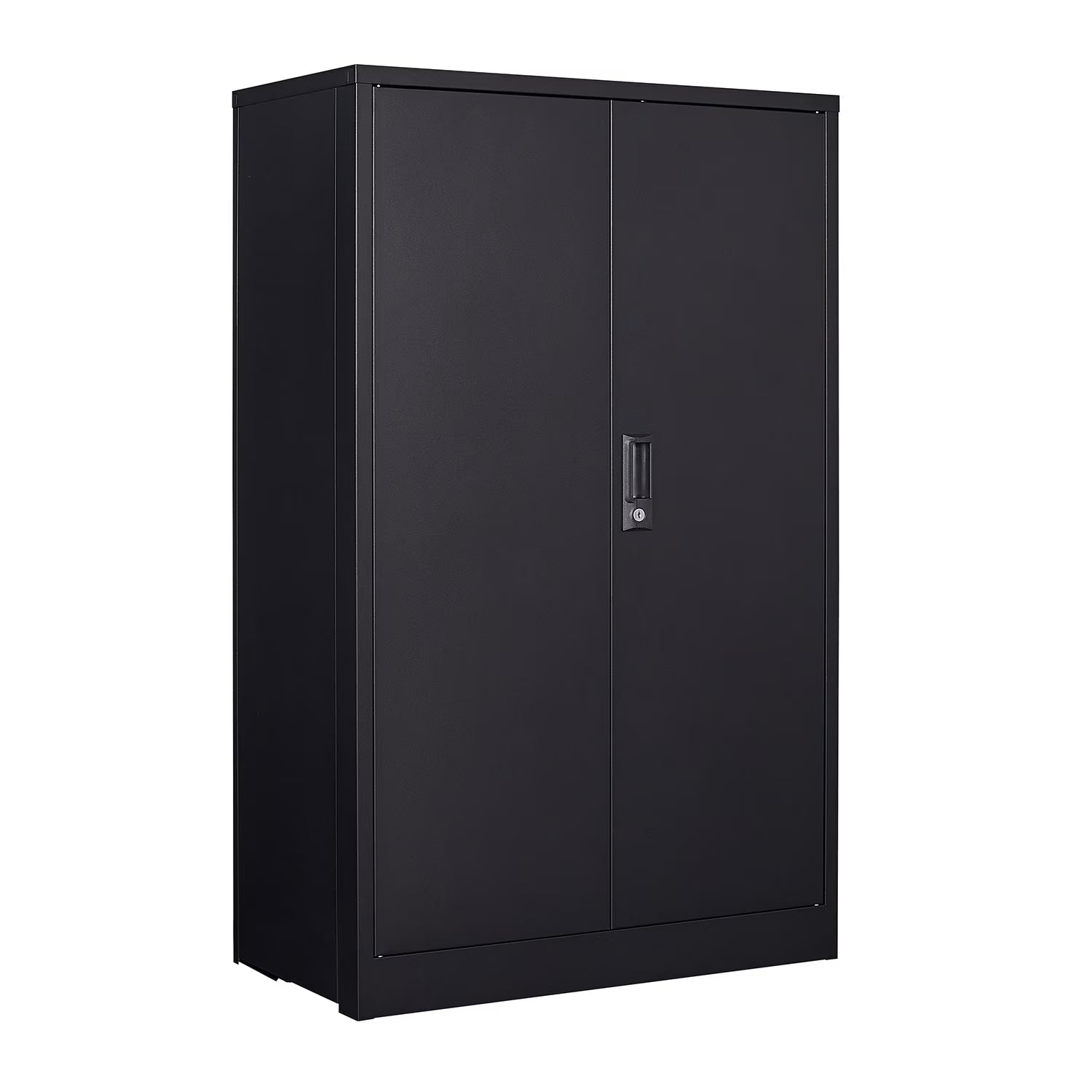 Metal Storage Cabinet with Locking Doors and Adjustable Shelf, 42" Folding Filing Storage Cabinet, Folding Storage Locker Cabinet for Home Office School Garage, White