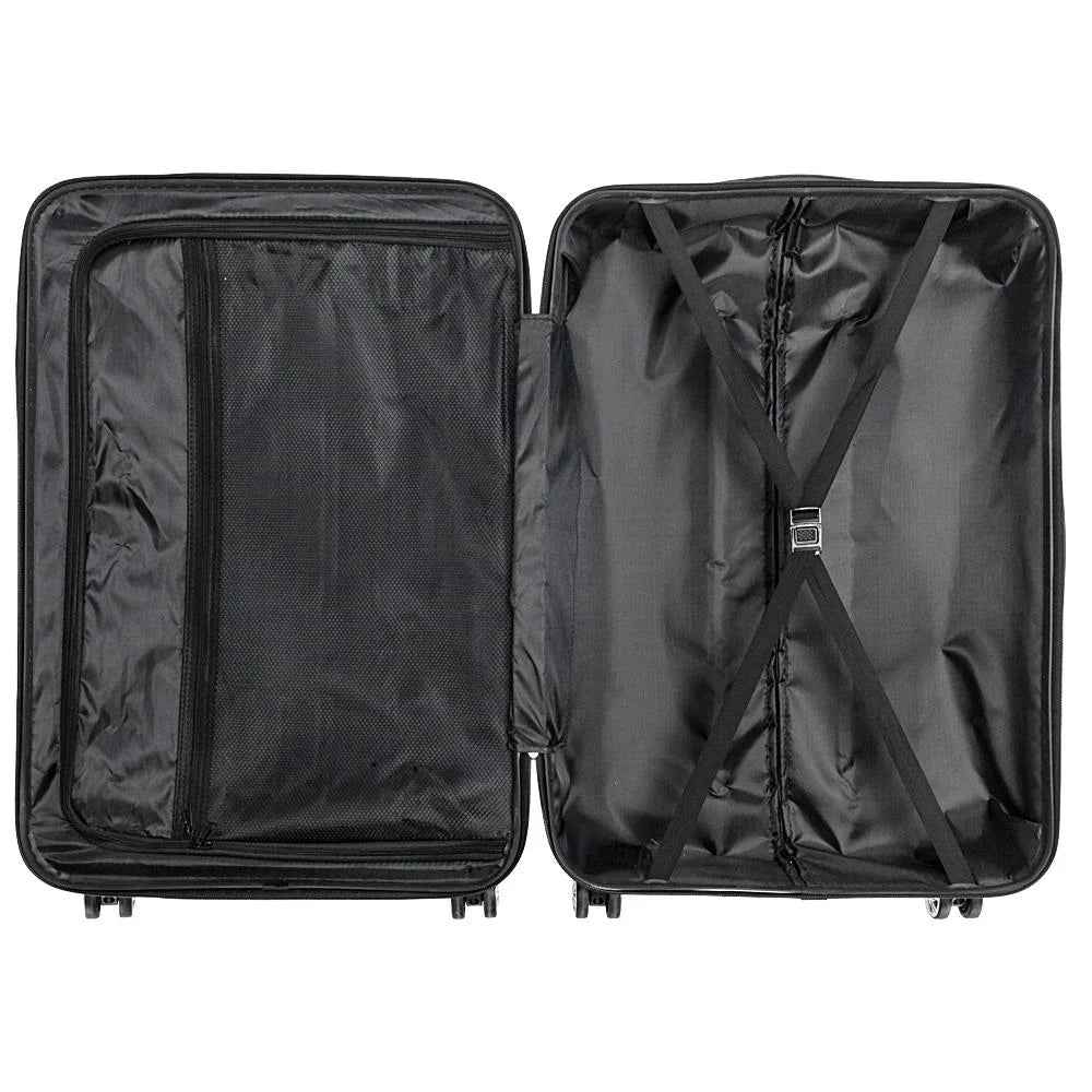 Ktaxon Lot 3 Travel Luggage Set Bag ABS Trolley Hard Shell Spinner Suitcase w/TSA Lock