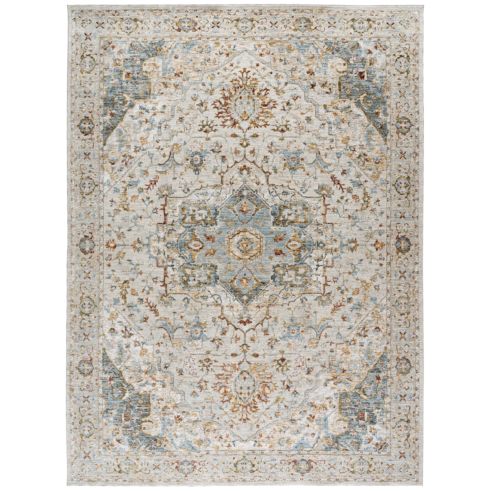 Safavieh Hamilton Area Rug, Ivory Blue, 9’ x 12’