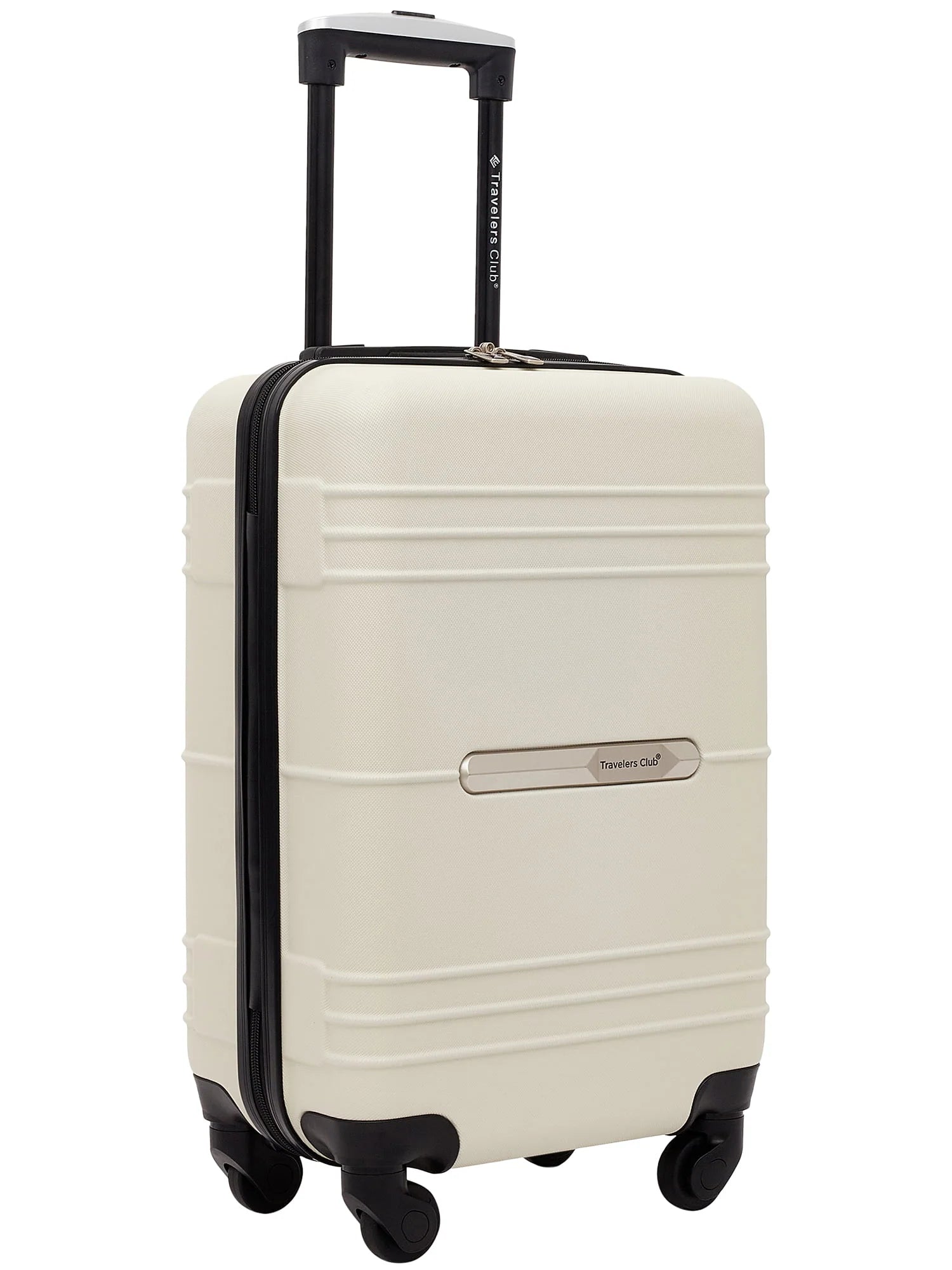 Travelers Club Richmond Hardside 20" Rolling Carry-on Luggage - Bone white