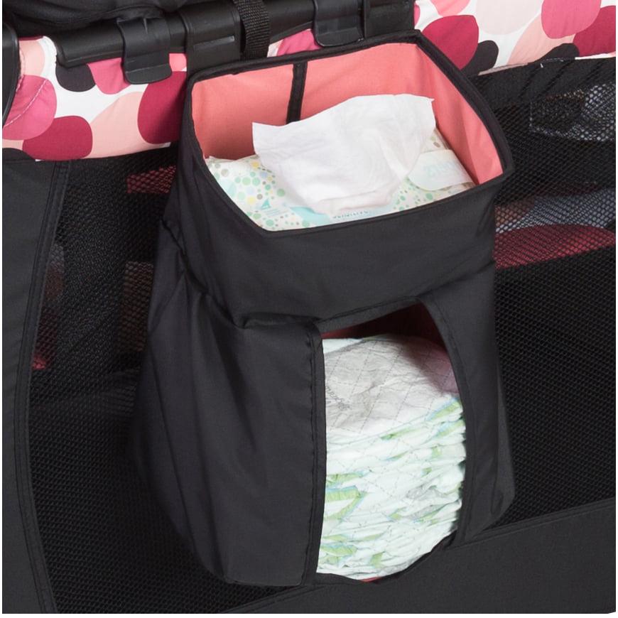 Baby Trend Resort Elite Nursery Center with Bassinet and Travel Bag - Dotty Pink. Female