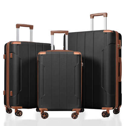 EUROCO 3 Piece Luggage Set, Expandable Hardshell Suitcase with TSA Lock and Double Spinner Wheels,ABS Lightweight Durable Travel luggage Set(20"/24"/28"),Blue