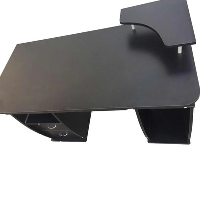 Ktaxon Black Home Office Computer PC Desk Table Work Station,Office Home Raised Monitor & Printer Shelf Furniture