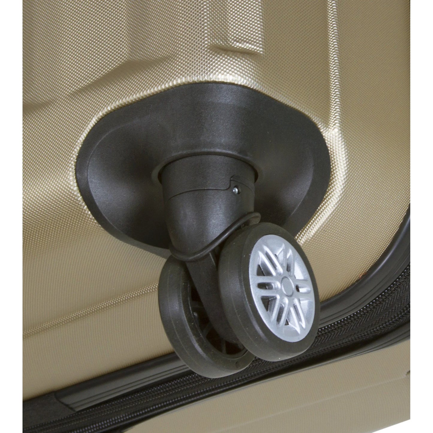 Dejuno Camden New Generation Hardside 3-piece Expandable Spinner Luggage Set - Champagne