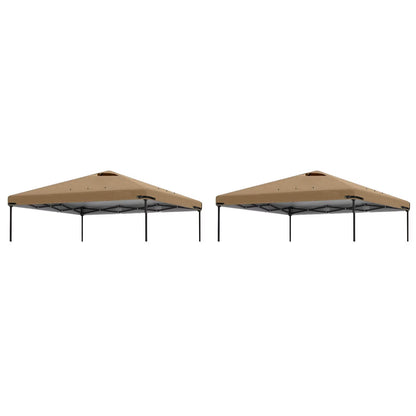 Home Decor 2Pcs 10X10Ft Replacement Cover Tier Gazebo Roof Sunshade Outdoor Cover Sunshade Patio Pavilion Protective Cover