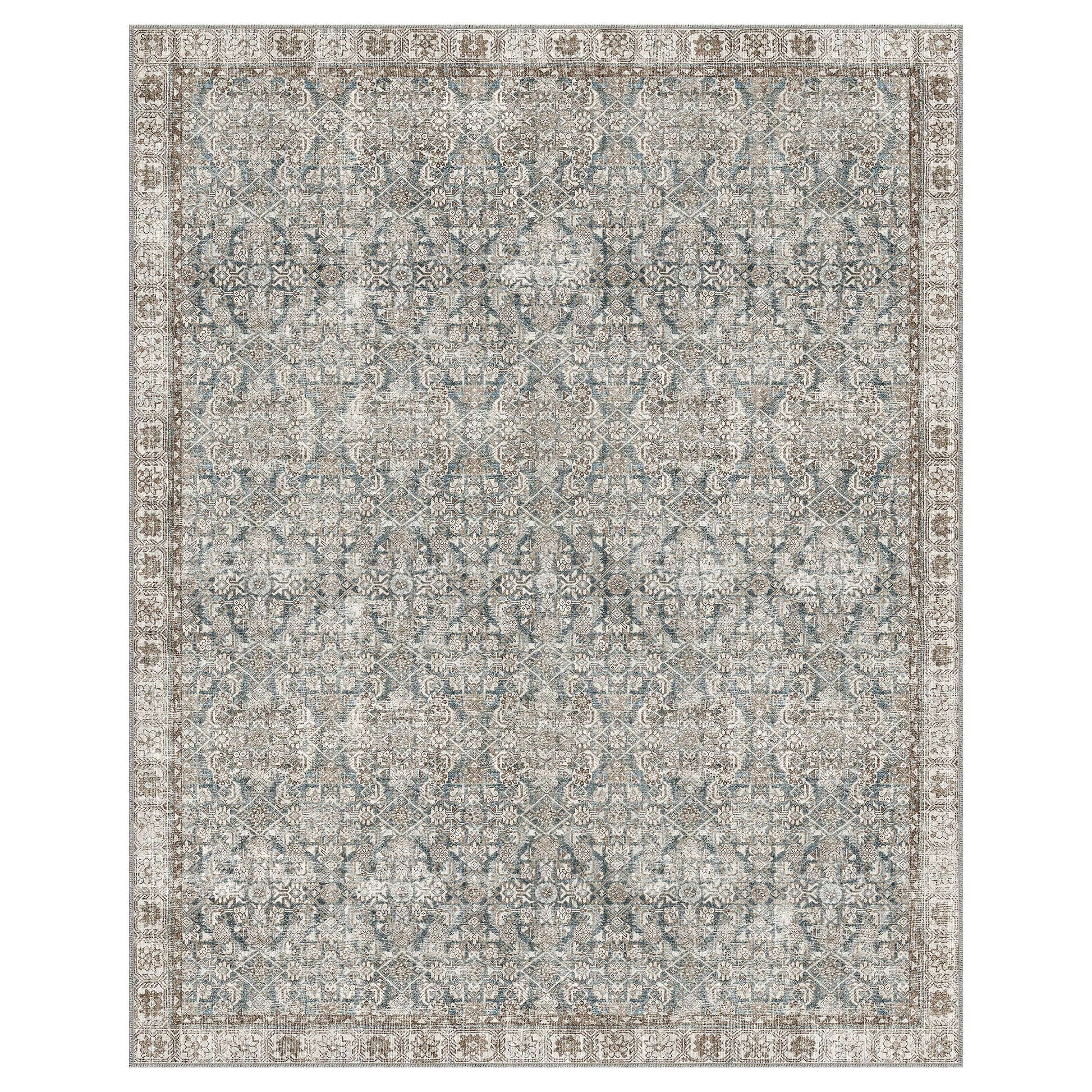 Apache Chenille Area Rug, Celyse Blue, 8' x 10'