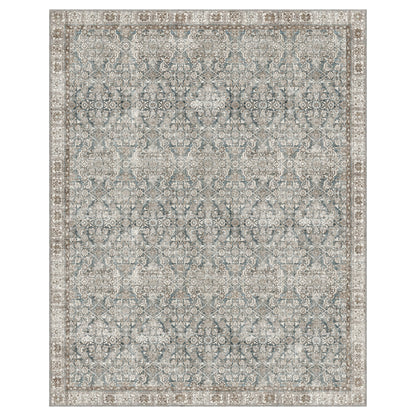 Apache Chenille Area Rug, Celyse Blue, 8' x 10'