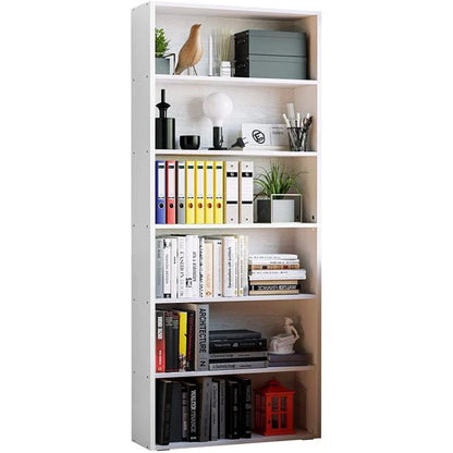 IRONCK Bookshelves Floor Standing 6 Tier 70in Tall for Home Office, White