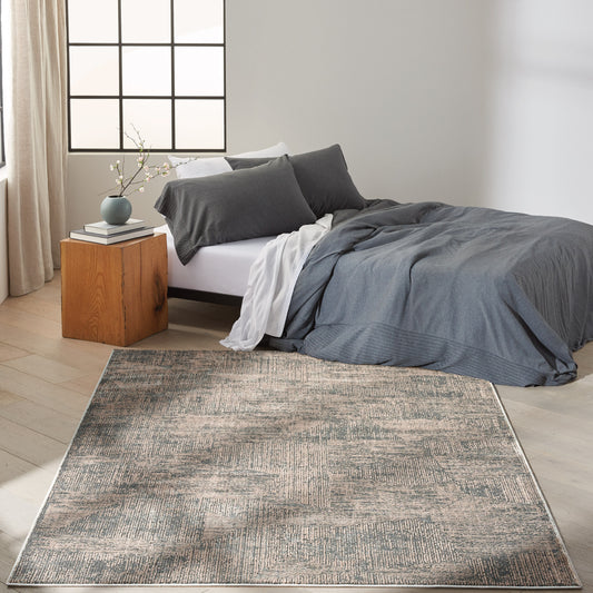 Calvin Klein Luminosity Black Ivory Area Rug, 5'3' x 7'3'