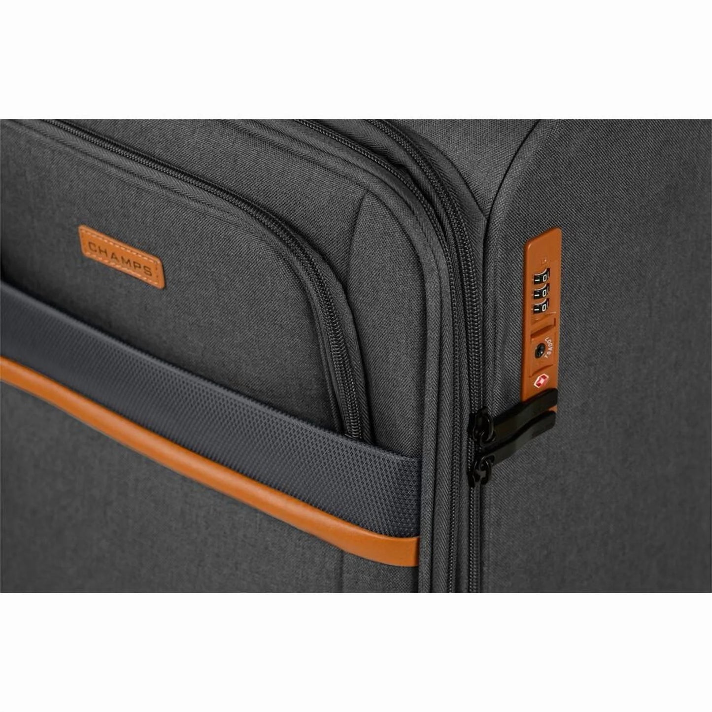 CHAMPS Classic II Collection, 3-piece Softside Luggage set, Grey