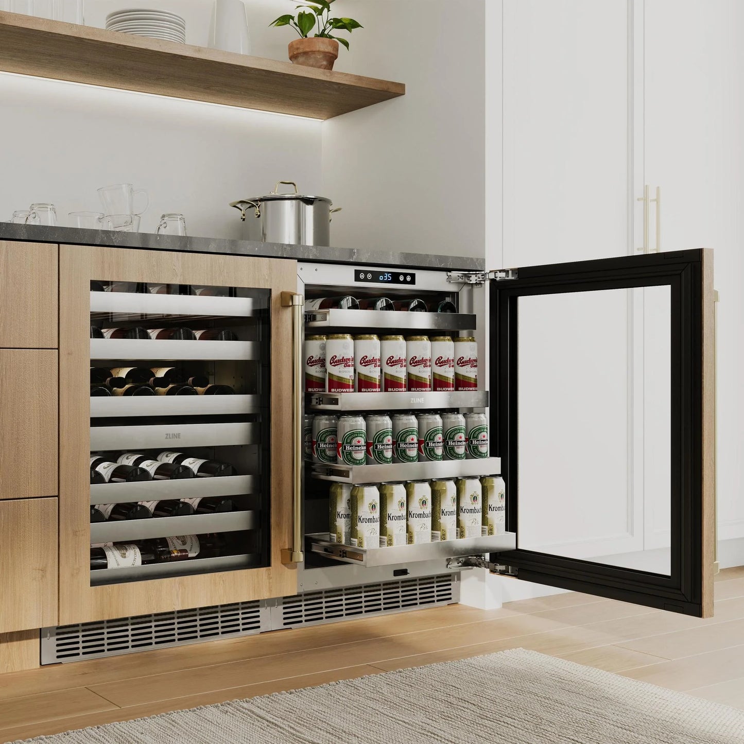 ZLINE Autograph Edition 48" 6.0 cu. ft. Dual Fuel Range with Gas Stove and Electric Oven in Stainless Steel with Champagne Bronze Accents (RAZ-48-CB)