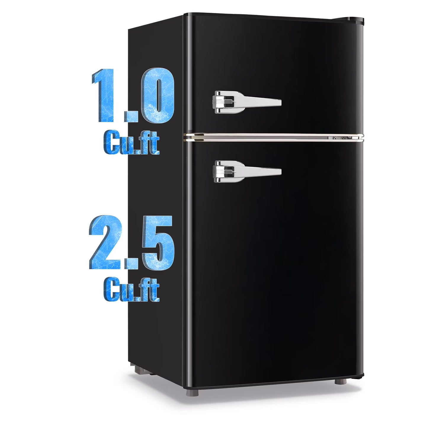 TACOOL Refrigerator with Top Freezer 3.5Cu.ft Two Door Small Mini Fridge with Extra Drink Space for Home Office Dorm Red