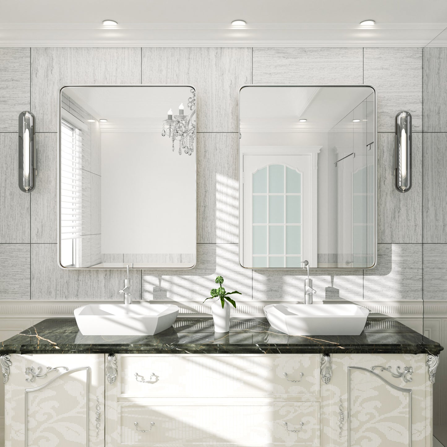 Rectangle Metal Wall Mirror