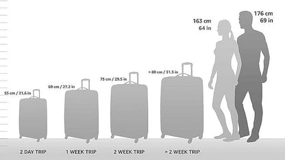 U.S. Traveler Anzio Softside Spinner Expandable Luggage, Gray, 26" Medium Checked