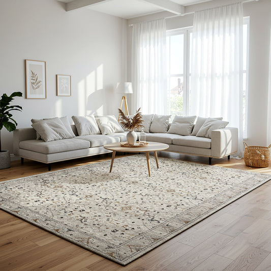 Solaris Area Rug, Ayana Ivory, 8’8” x 13’