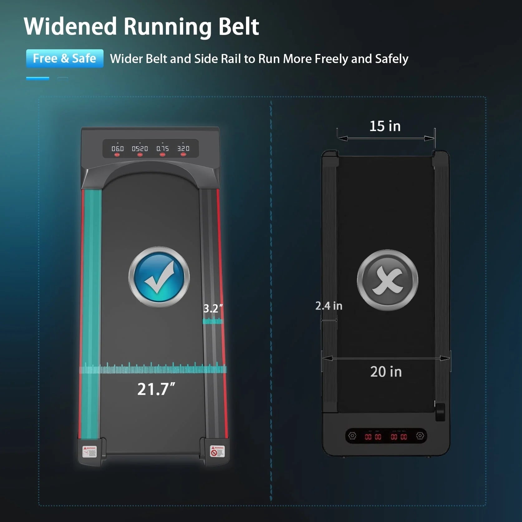 Best Walking Pad, Walking Treadmill Under Desk Treadmill Under Desk Treadmill Machine Walking Pad for Home Office Portable Treadmill in LED Display