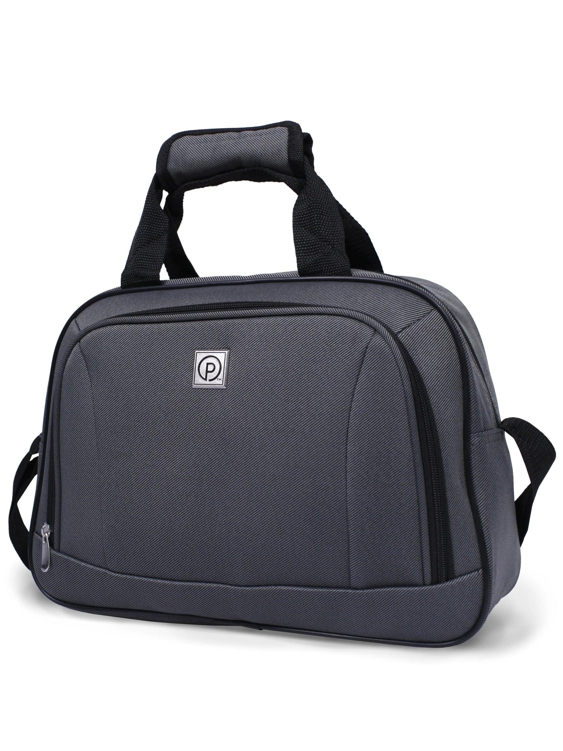 Protege 5 Pc Spinner Luggage Set With 28" & 24" Check Bags, 20" Carry-on, Gray