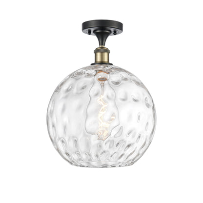 Innovations Lighting 516-1C-17-12 Athens Semi-Flush Athens 12" Wide Semi-Flush Globe