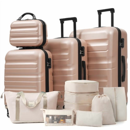Hardshell ABS Luggage Set - Lightweight & Durable Suitcases with Dual Spinner Wheels