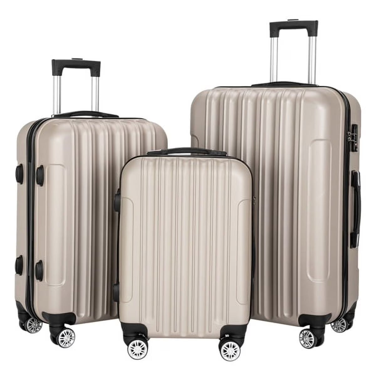 3-in-1 Multifunctional Large Capacity Traveling Storage Suitcase Luggage Set Rose Gold
