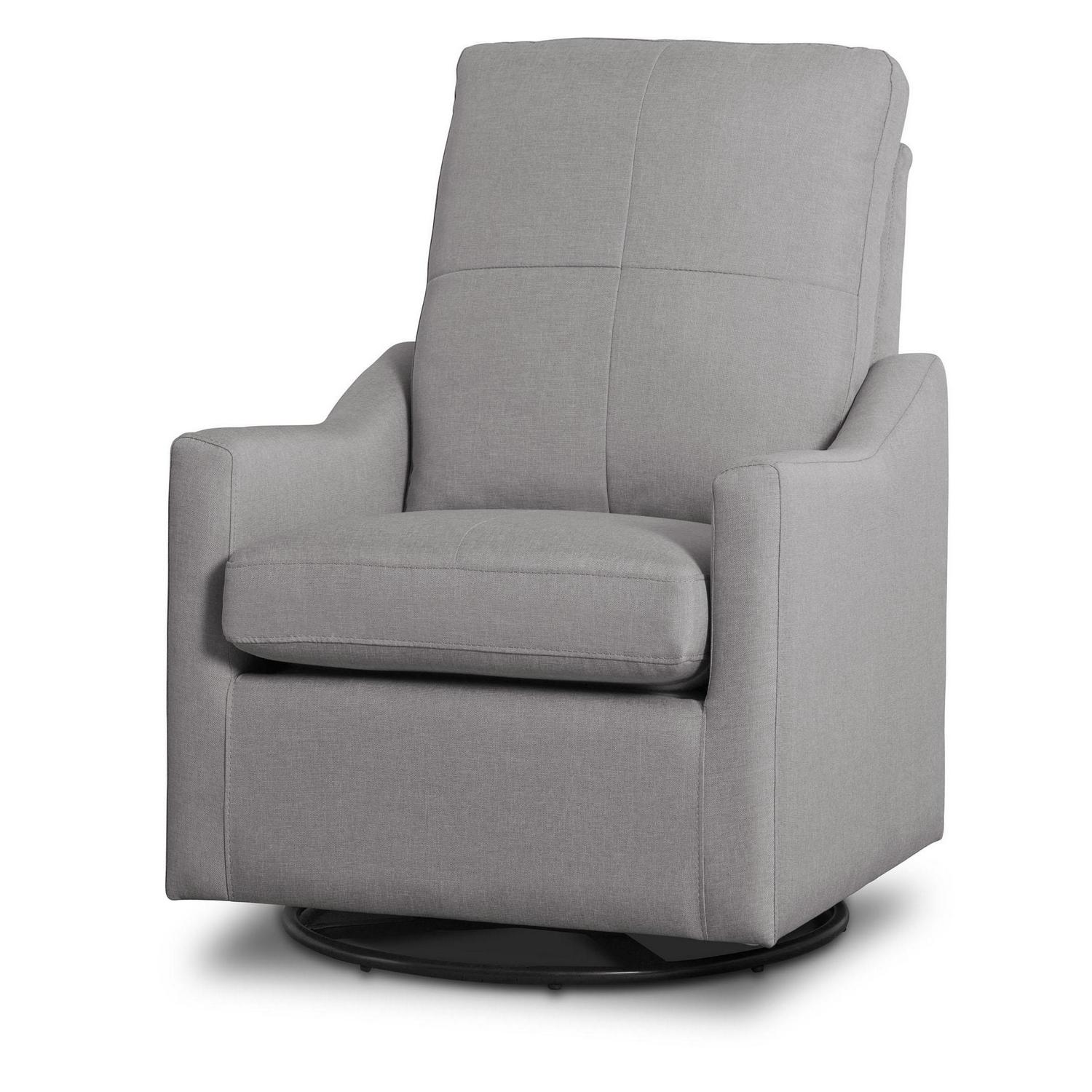 Delta Children Kenwood Slim Nursery Glider Swivel Rocker Chair. French Grey