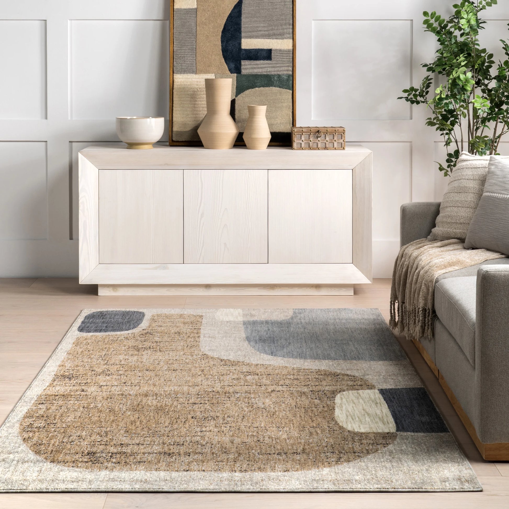 nuLOOM Ryanna Mid-Century Modern Abstract Area Rug, 2' 7" x 8', Runner, Ryanna Multicolor