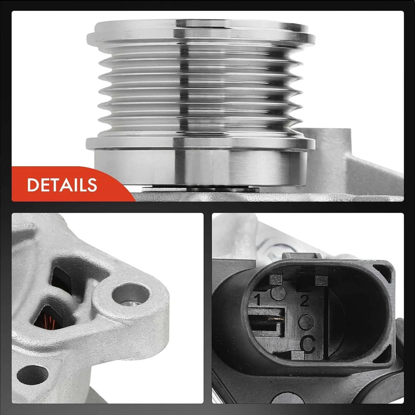 A-Premium Alternator Compatible with Mercedes-Benz W205 C300 2015-2018, C253 GLC300 2016-2019, GLC350e 2020, Metris 2018-2021, L4 2.0L, 12V 190A Clockwise, Replace# A0009067703