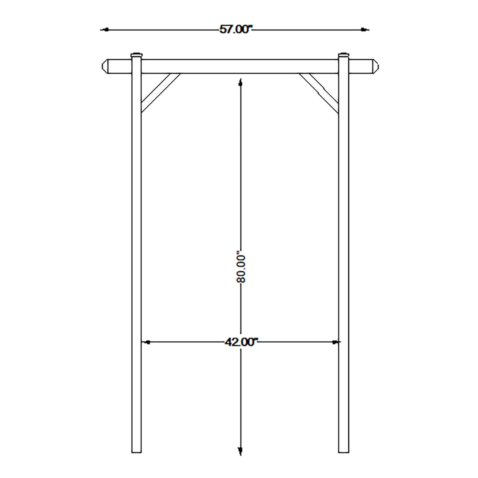 DYUKFG Elmwood Arbor 57"x84" White PVC Outdoor Garden Arch with Lattice Trellis Weather-Resistant, Easy Assembly, Ideal for Climbing Plants, Weddings & Backyard Decor