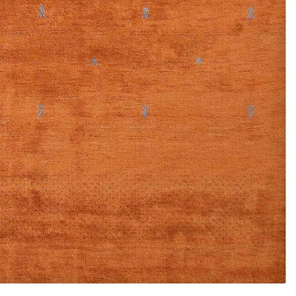 Rugsotic Carpets Handmade Rugs Hand Knotted Loom Rectangle 3'x5' Orange Wool for Indoor Use