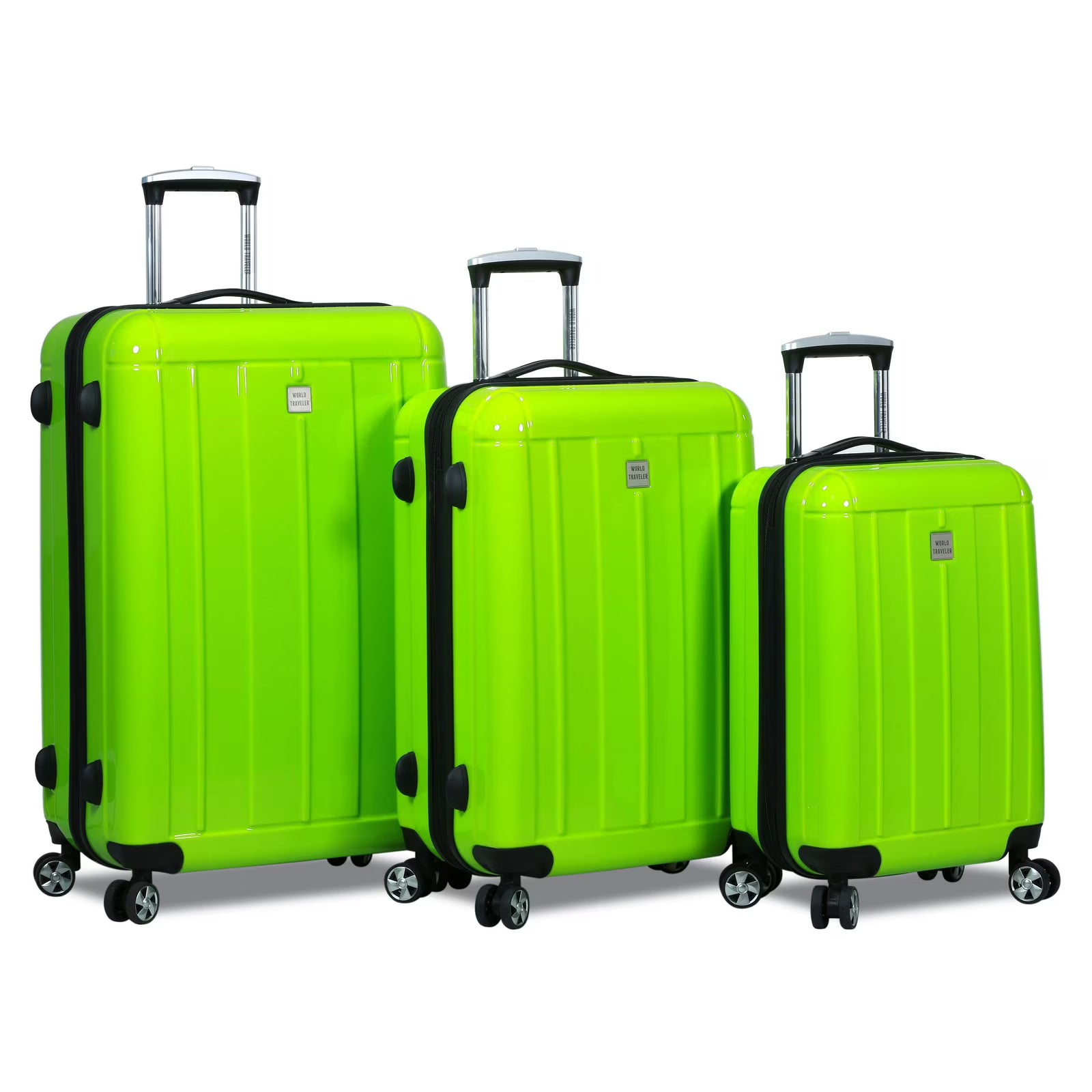 World Traveler Contour Hardside 3-Piece Spinner Luggage Set - Yellow