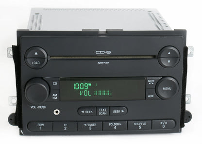 Restored Ford 2006 Fusion Milan AM FM 6 Disc CD Radio w Aux Input 6E5T-18C815-AH No Clock (Refurbished)