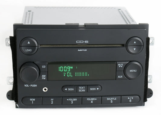 Restored Ford 2006 Fusion Milan AM FM 6 Disc CD Radio w Aux Input 6E5T-18C815-AH No Clock (Refurbished)
