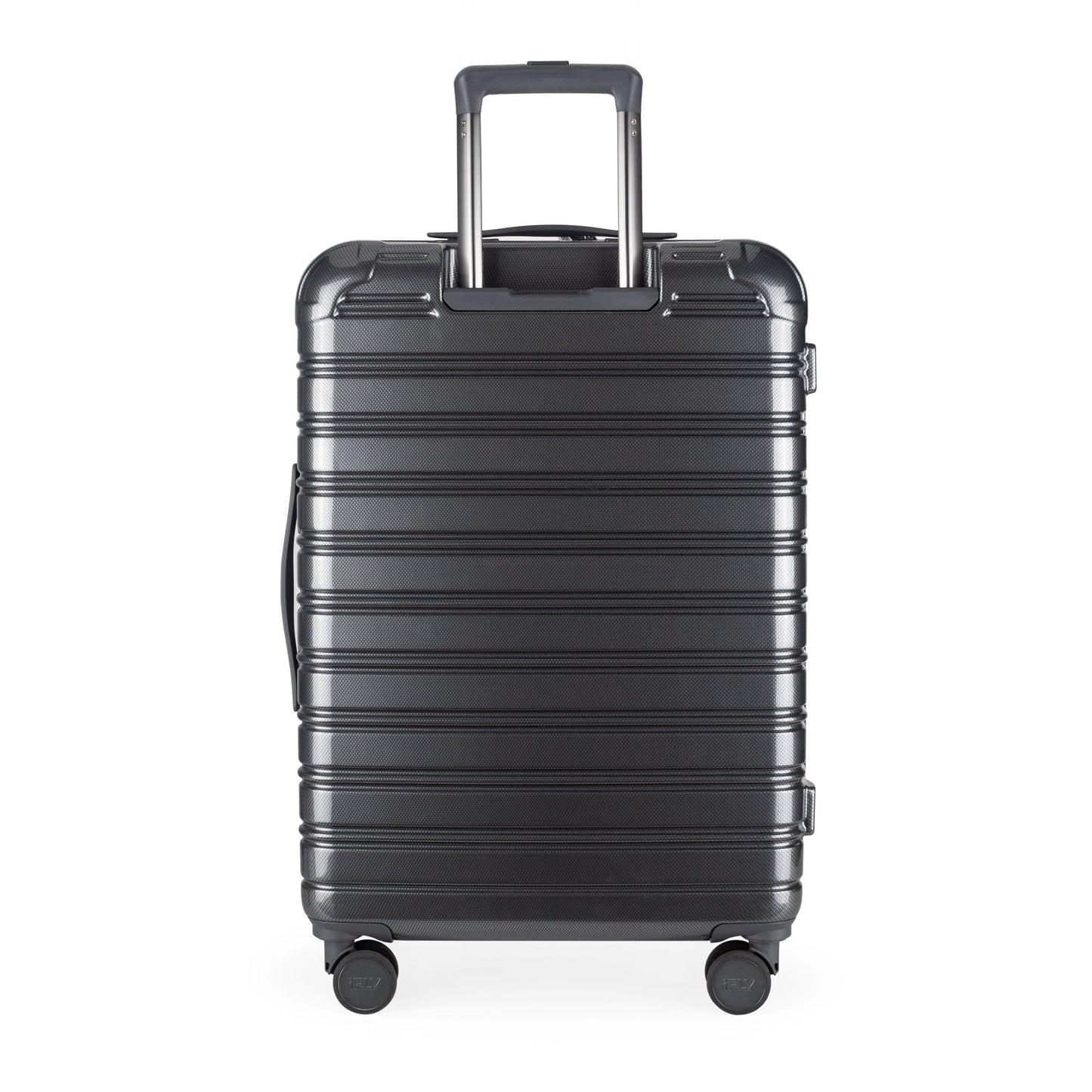 iFLY Hardside Fibertech 3.0 2 Piece Set, 20" Carry-on and 28" Checked Luggage, Gadget Gray