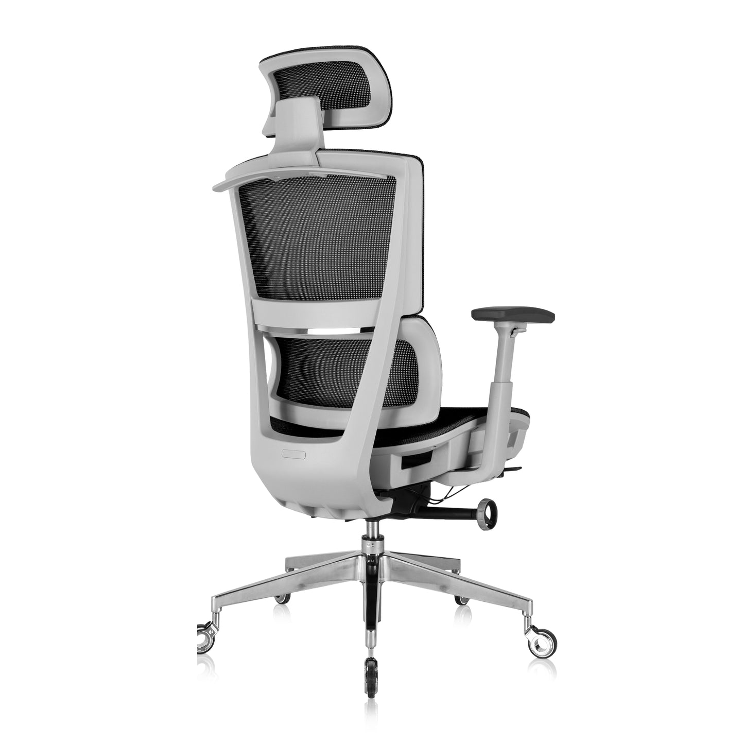 Nouhaus Rewind Ergonomic Office Chair with Footrest and Lumbar Support. Swivel Computer Chair, Rolling Home Office Desk Chairs with Wheels, Mesh High Back Task Chair, Comfortable Office Chair
