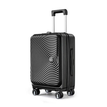 Bailu Luggage Set 3-Piece (20/24/28), Expandable Carry-On Luggage with TSA Lock Airline Approval, 100% PC Hard Shell Lightweight Luggage with Front Pocket and Spinner Wheels (Black)