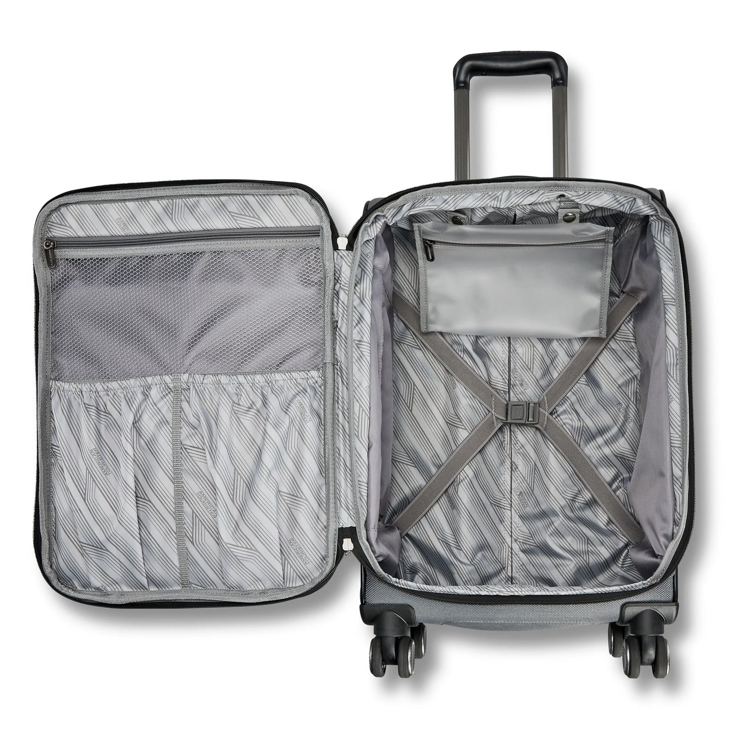 Open Box American Tourister Dash XLT 2 piece Softside Spinner Luggage Set - (20/28) Graphite