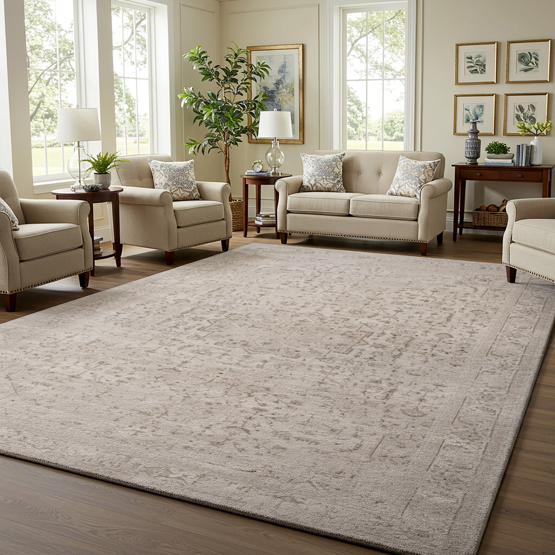 Divina Area Rug, Onida Cream, 8’8” x 13’