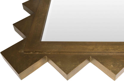Mark& Day Wall Mirror, Houtdorp Traditional Gold Rectangle Vanity Mirrors for Bedroom Living Room Bathroom and Entryway Home Decor, Mounted Gilded Wood Frame Mirror for Walls (35"H x 25"W)