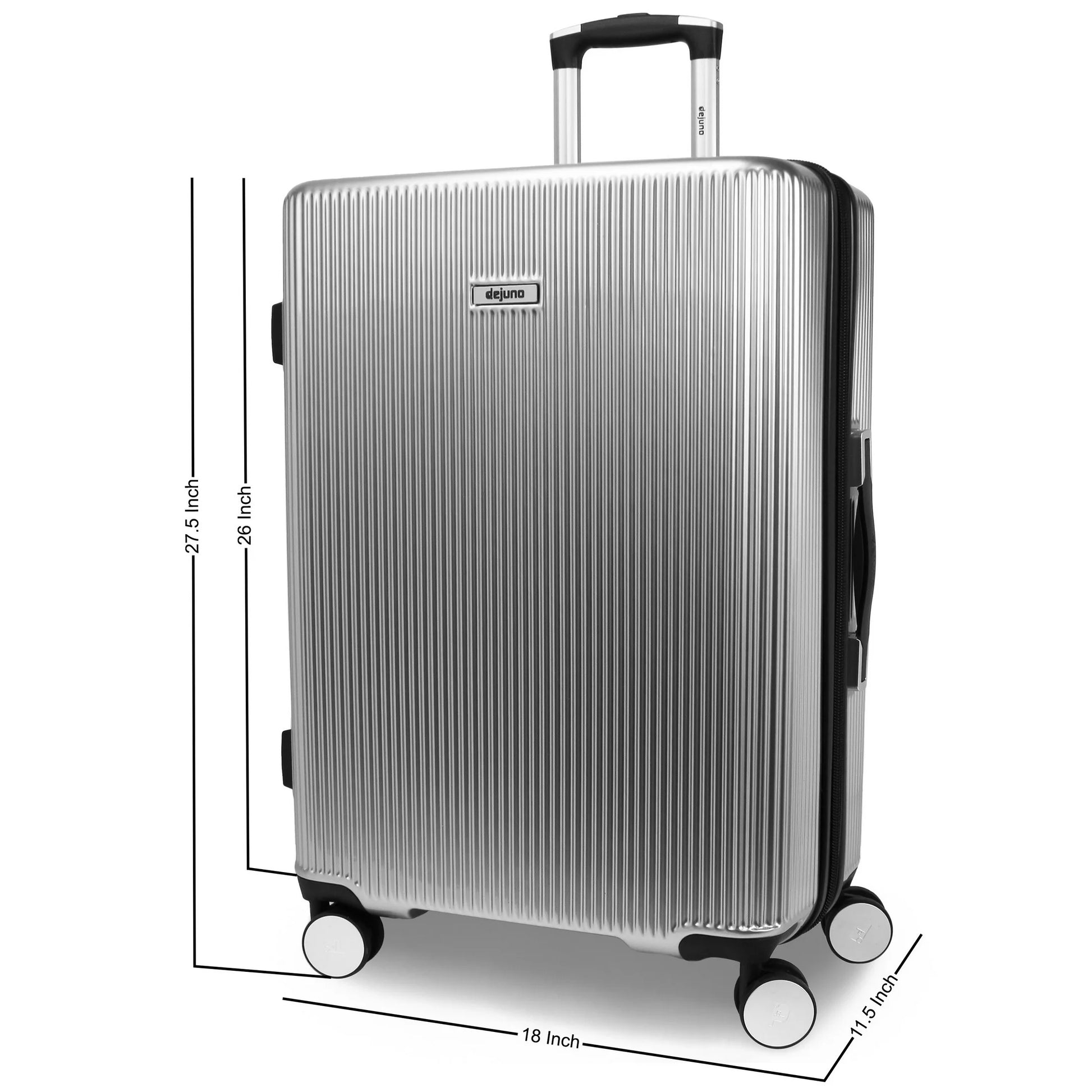 World Traveler Dejuno Monarch 26-Inch Polycarbonate Spinner Luggage - Rose Gold