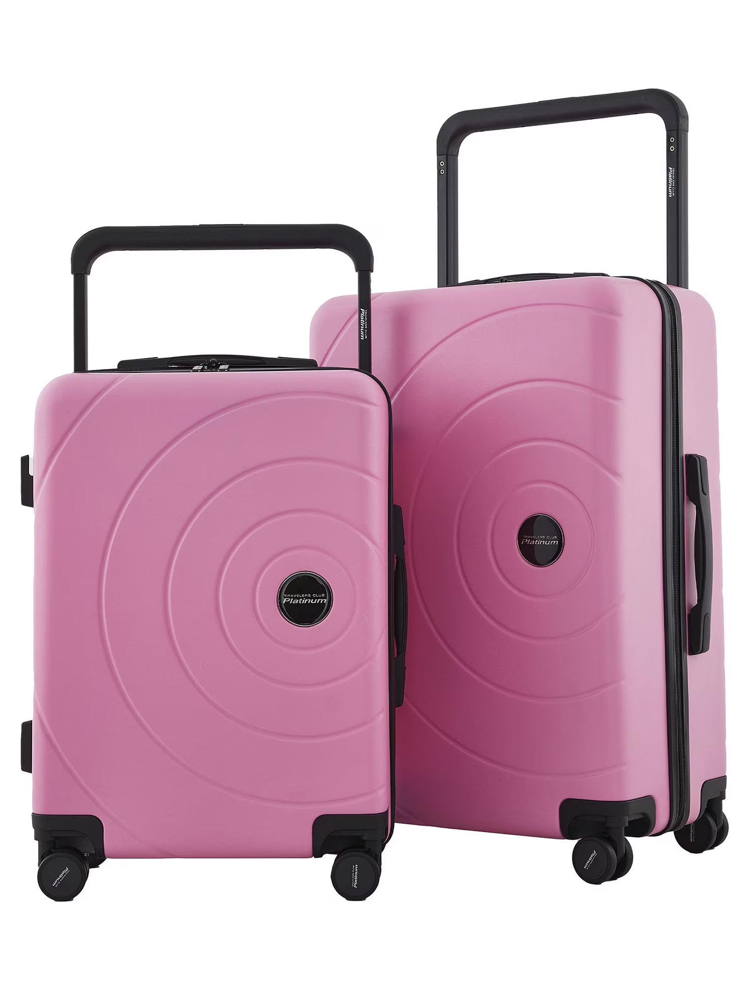 Travelers Club 2pc Rolling Hard Case Travel Luggage Set with Extra Wide Telescopic Handle , Lime