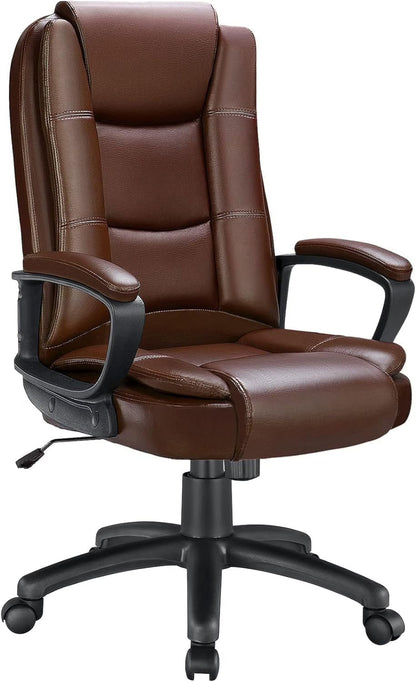 Waleaf Home Office Chair, 400LBS 8Hours Heavy Duty Design, Ergonomic High Back Cushion Lumbar Back Support, Computer Desk Chair, Big and Tall Chair for Work